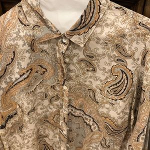 J CrewCotton/silk button down shirt